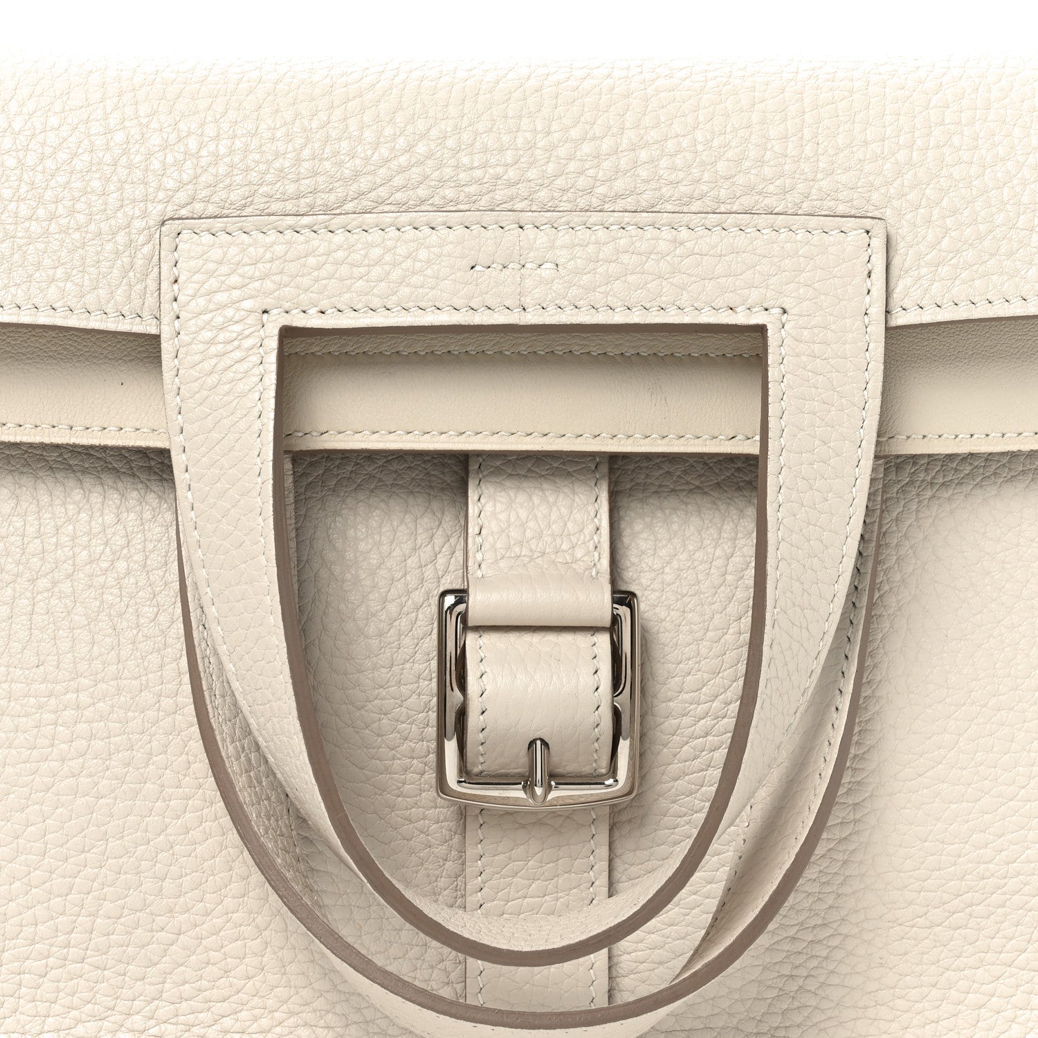 Hermes Taurillon Clemence Halzan 31 GM Craie 7 of 9
