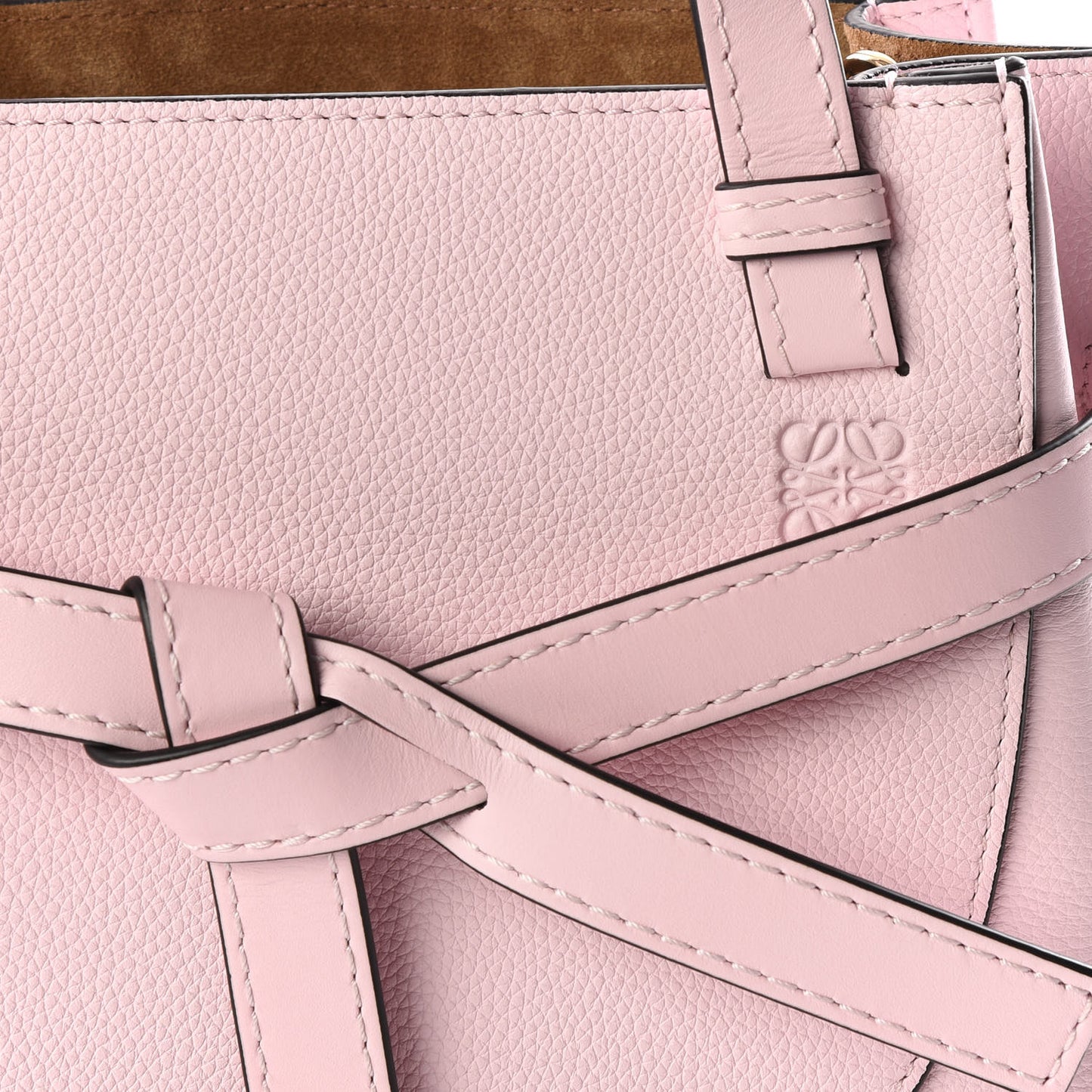 Calfskin Mini Gate Tote Icy Pink