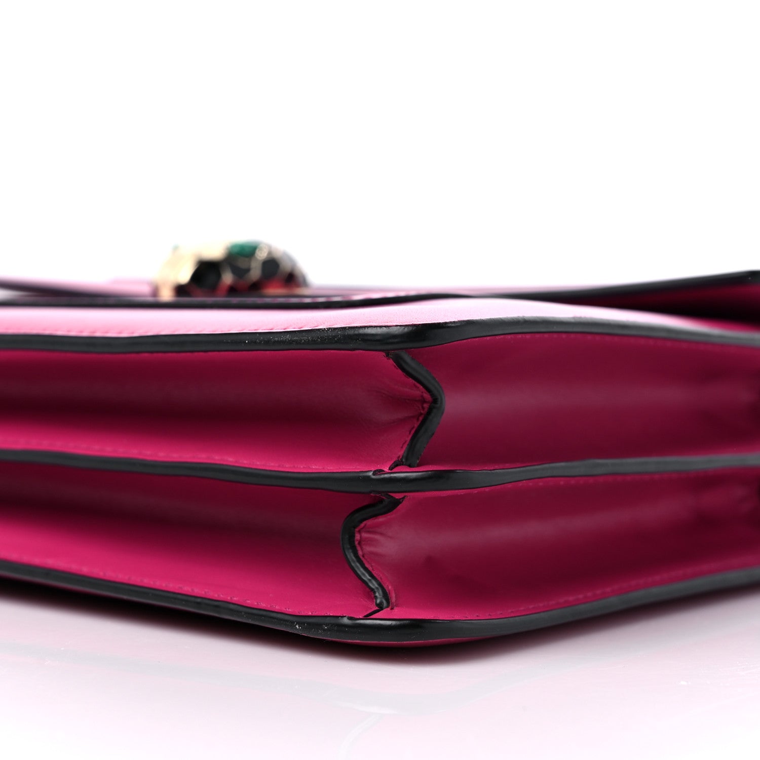 Bulgari Calfskin Serpenti Forever Shoulder Bag Pink 8 of 8