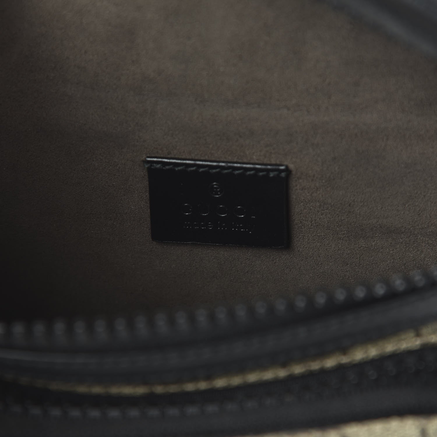 Gucci GG Supreme Monogram Belt Bag Black 8 of 10