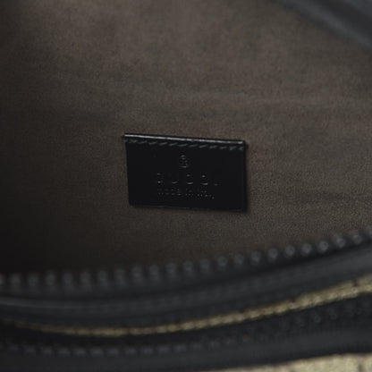 Gucci GG Supreme Monogram Belt Bag Black 8 of 10