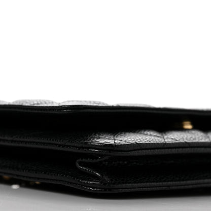 Chanel Caviar Quilted Wallet On Chain WOC Black 9 of 11