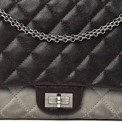 Chanel Caviar Iridescent Calfskin 2.55 Reissue 227 Flap Brown Grey 20 of 20