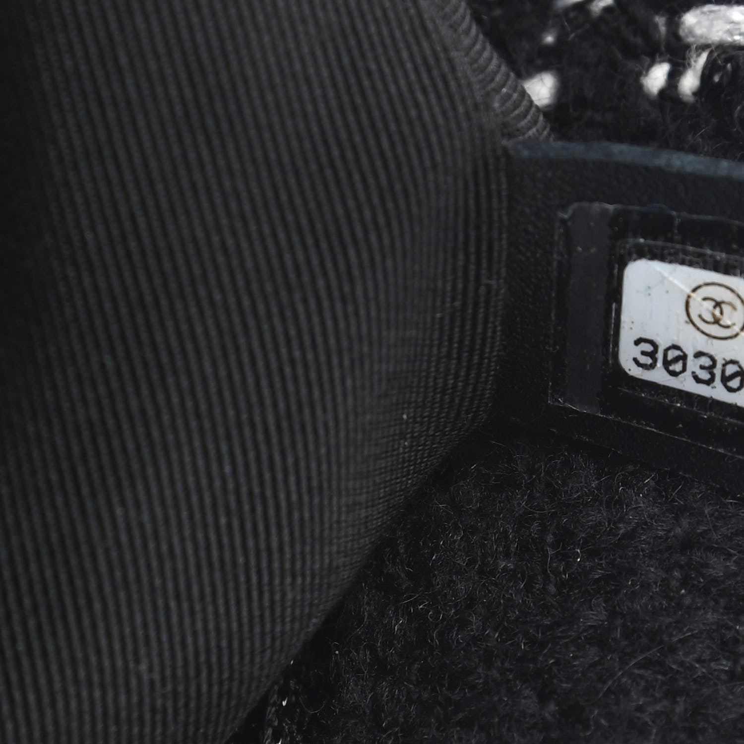 Chanel Tweed Quilted Medium Chanel 19 Flap Black White 6 of 8