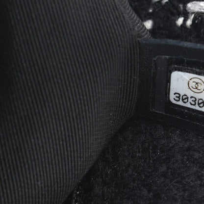 Chanel Tweed Quilted Medium Chanel 19 Flap Black White 6 of 8