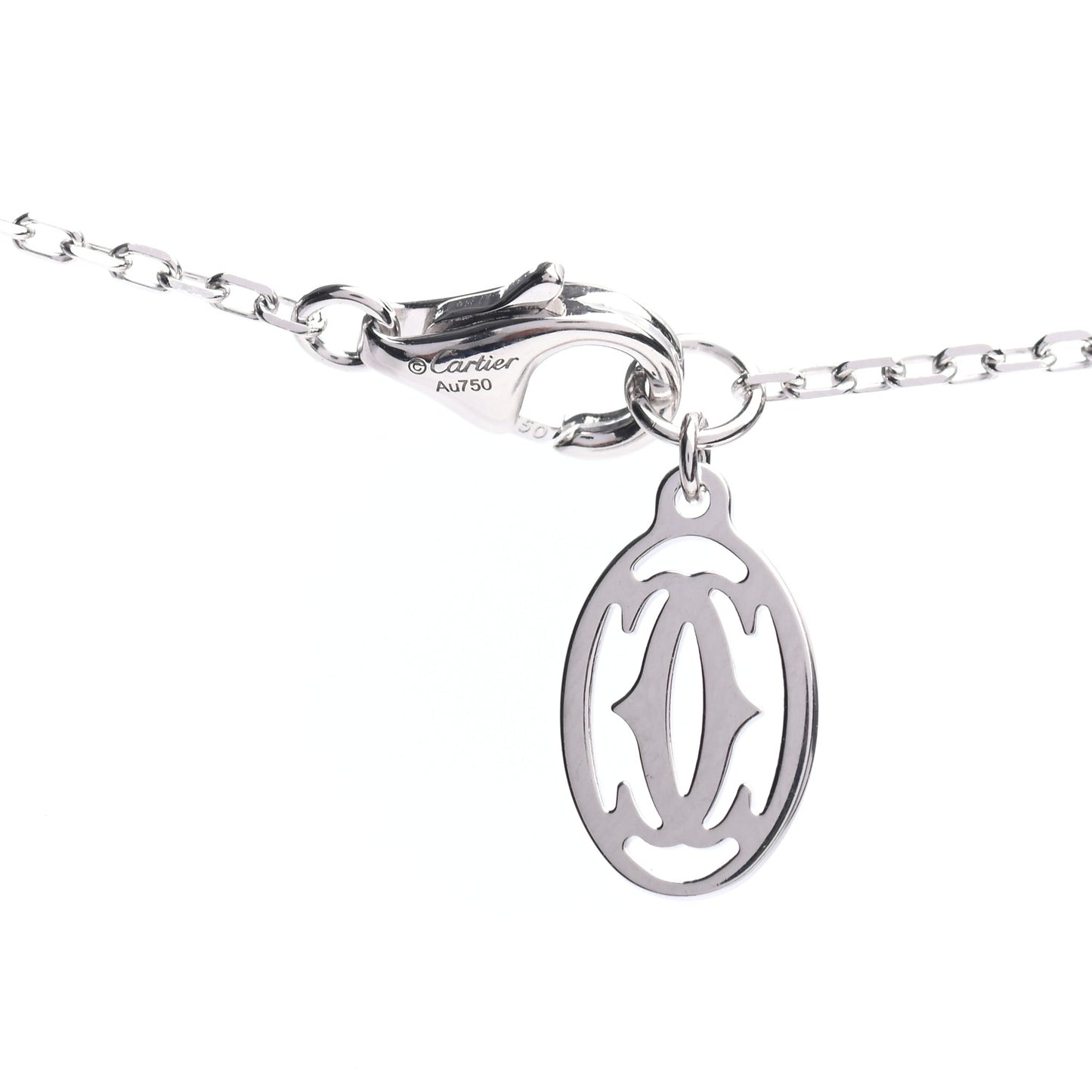 18K White Gold 8 Diamond D'Amour Station Necklace
