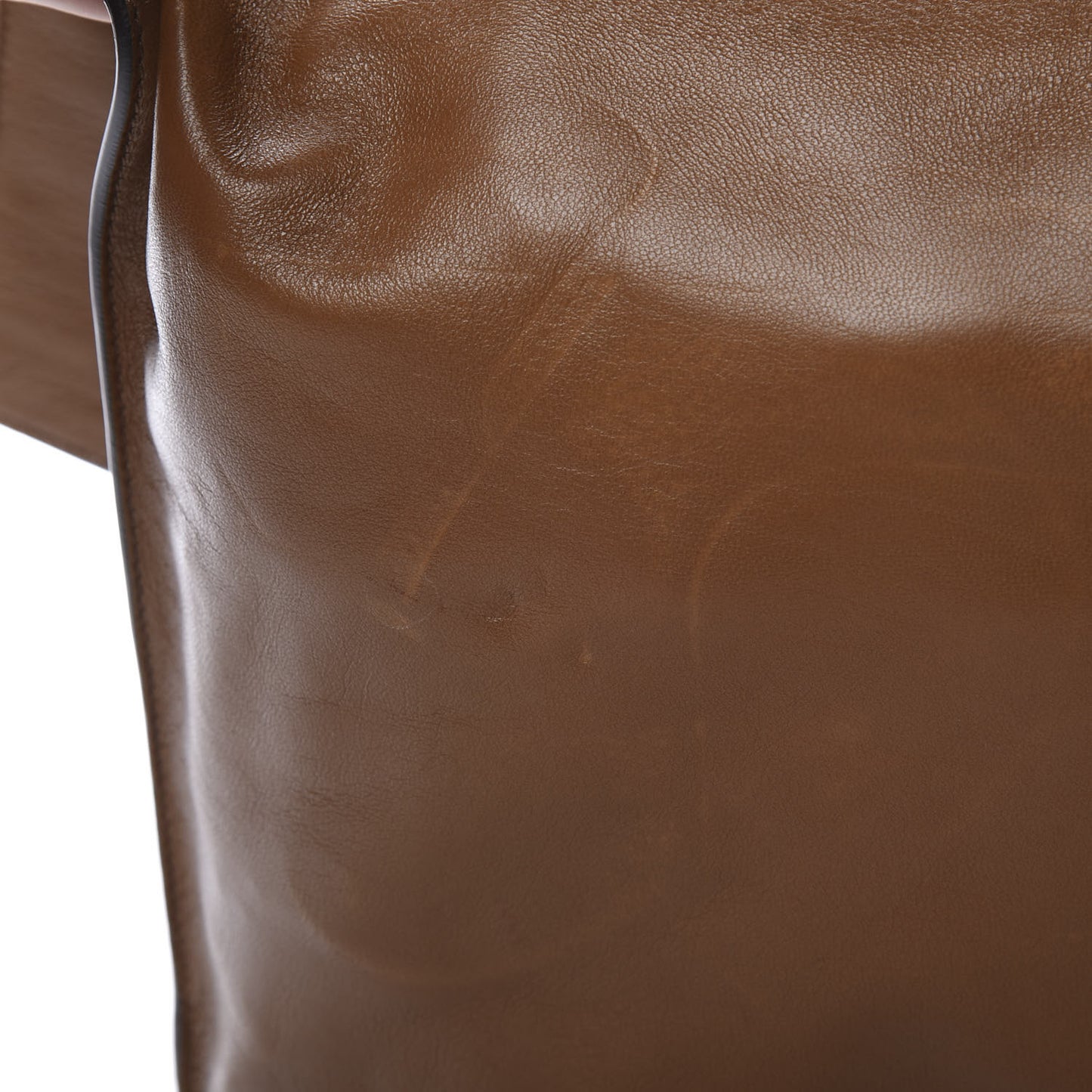 Ramskin Large Alix Padlock Zip Shoulder Bag Brown
