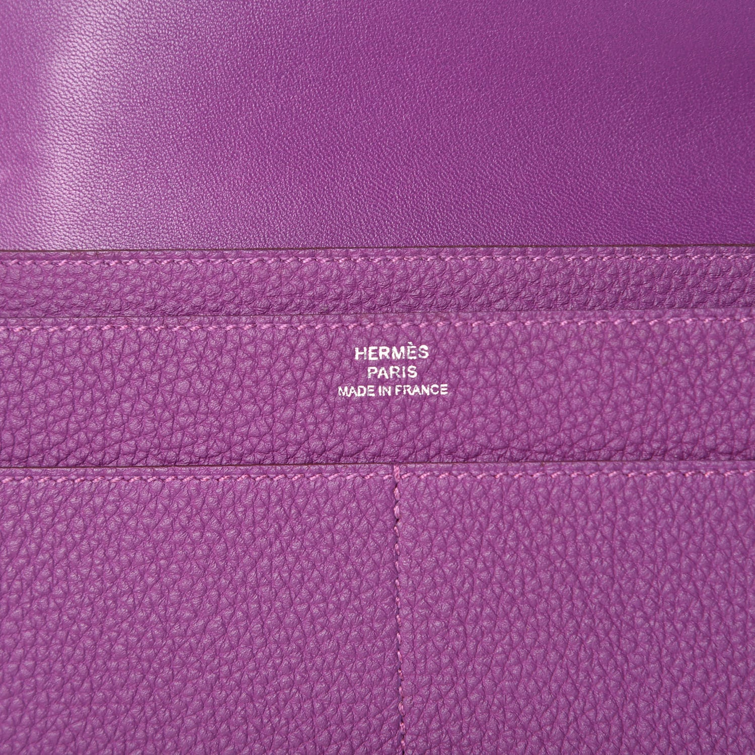 Hermes Togo Dogon Duo Wallet Ultraviolet 6 of 9