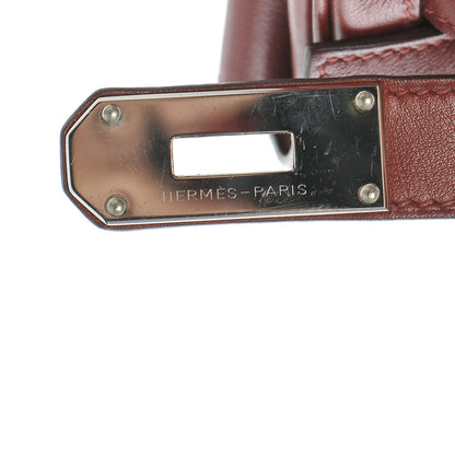 Hermes Veau Sikkim Kelly Relax 50 Rouge H 11 of 31