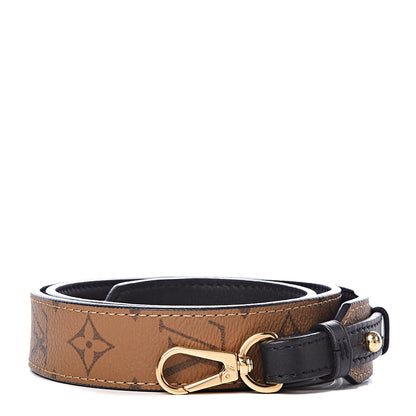 Louis Vuitton Reverse Monogram Bandouliere Shoulder Strap XL Black 1 of 4
