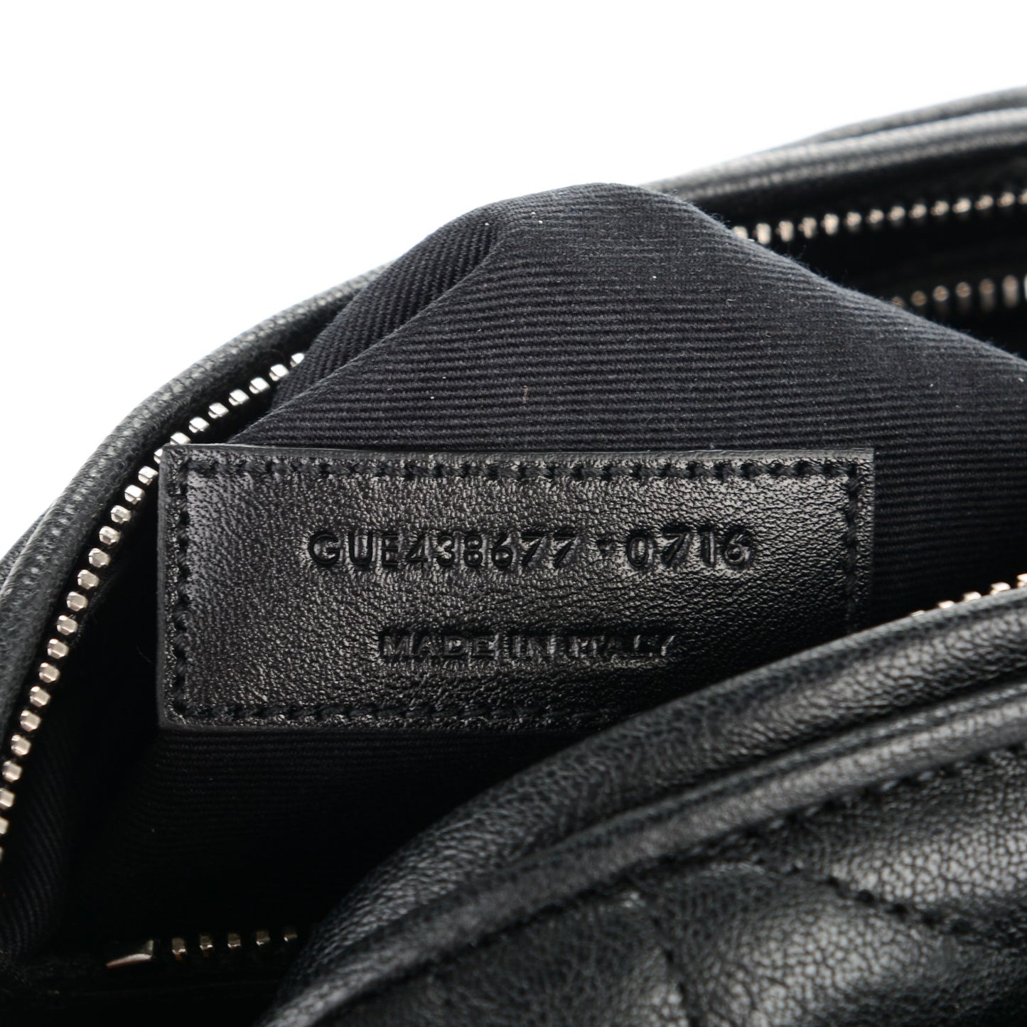 Lambskin Matelasse Monogram East West Rider Bag Black