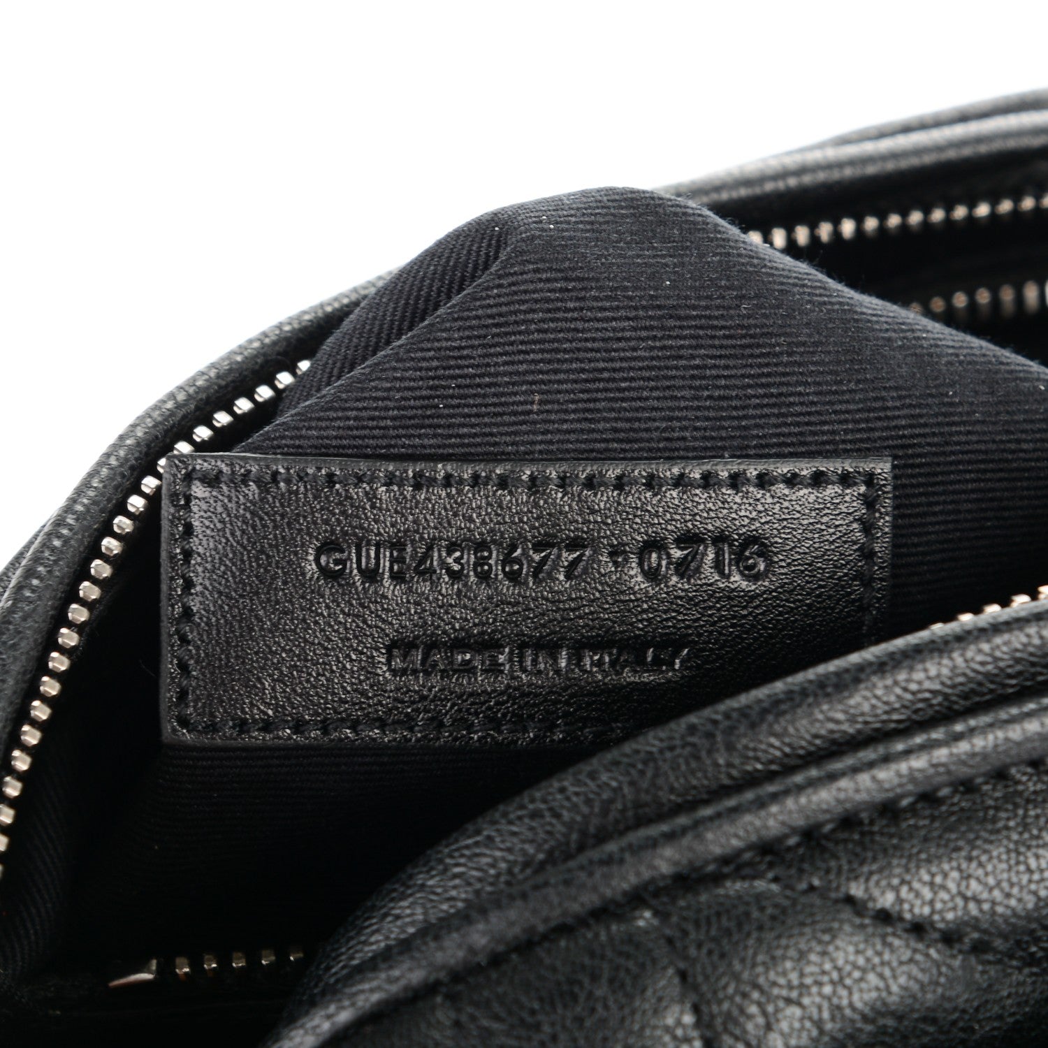 Saint Laurent Lambskin Matelasse Monogram East West Rider Bag Black 7 of 7