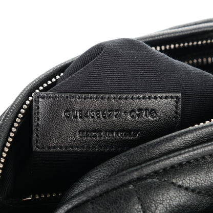 Saint Laurent Lambskin Matelasse Monogram East West Rider Bag Black 7 of 7