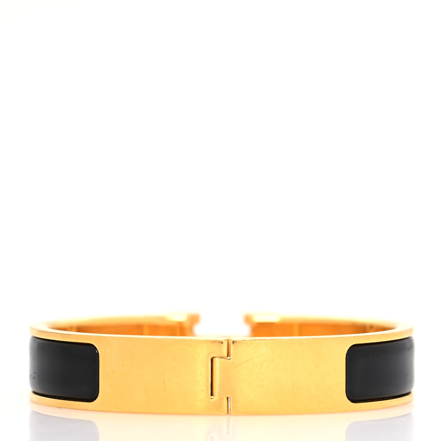 Hermes Enamel Narrow Clic Clac H Bracelet PM Black 3 of 5