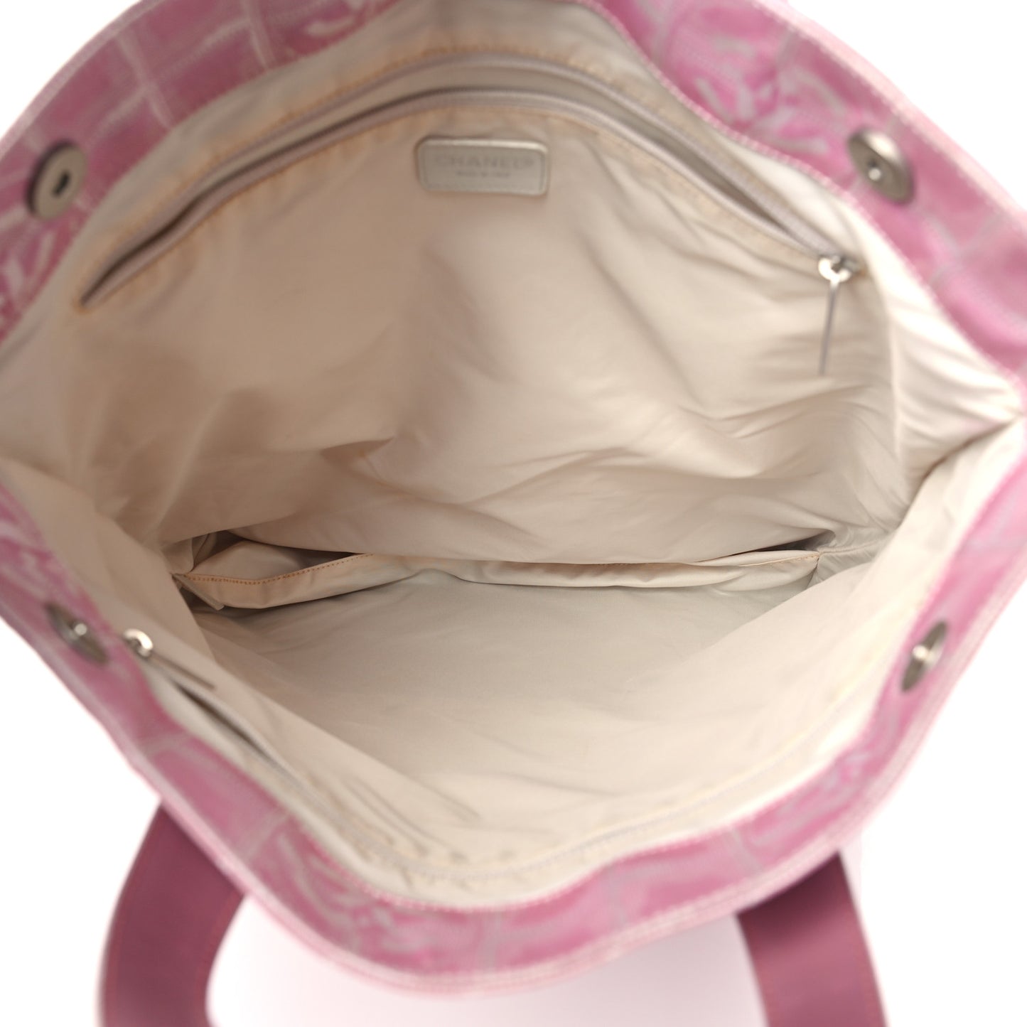 Nylon Large Travel Tote Pink