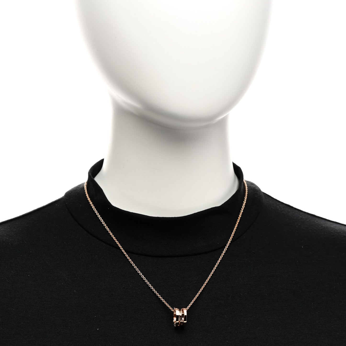 18K Rose Gold B.Zero1 Open Legends Pendant Necklace