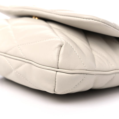 Saint Laurent Lambskin Quilted Le 57 Diamond Shoulder Bag Crema Soft 10 of 10