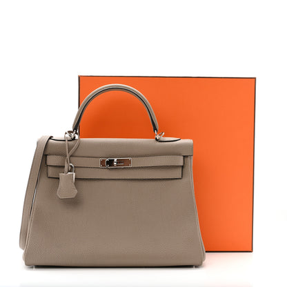 Hermes Togo Kelly Retourne 32 Gris Asphalte 18 of 18