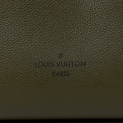 Louis Vuitton Calfskin Monogram On My Side MM Laurier Green Toffee Latte Beige 10 of 13