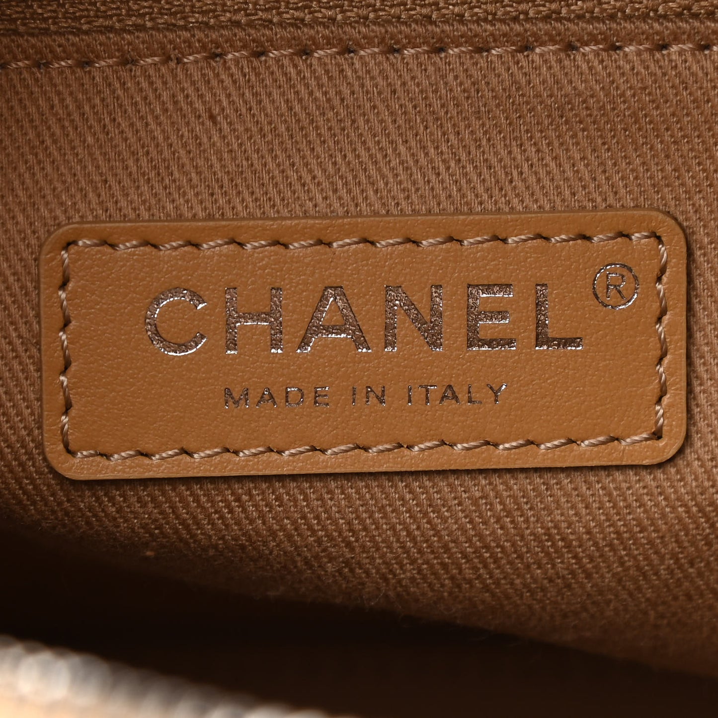 Denim Deauville Bowling Bag Beige