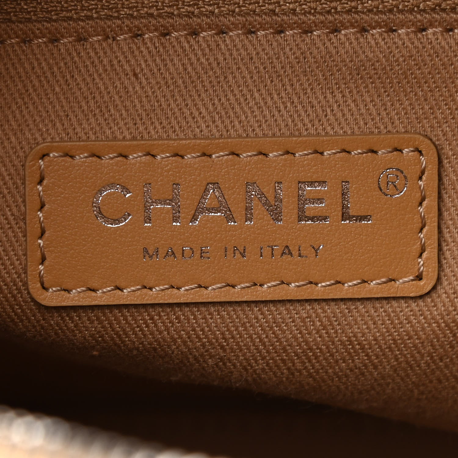 Chanel Denim Deauville Bowling Bag Beige 6 of 11