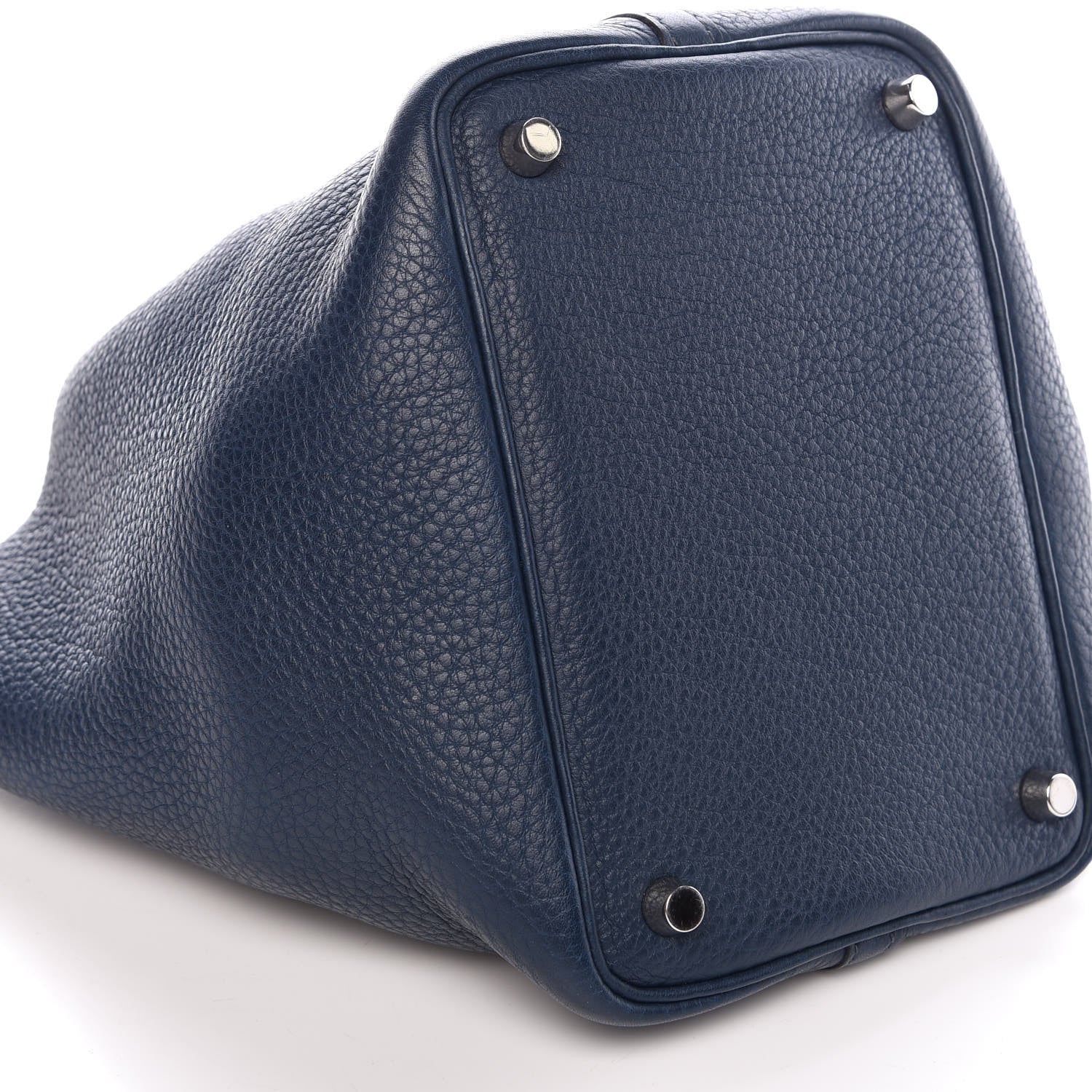 Hermes Taurillon Clemence Picotin Lock 18 PM Bleu De Prusse 9 of 11