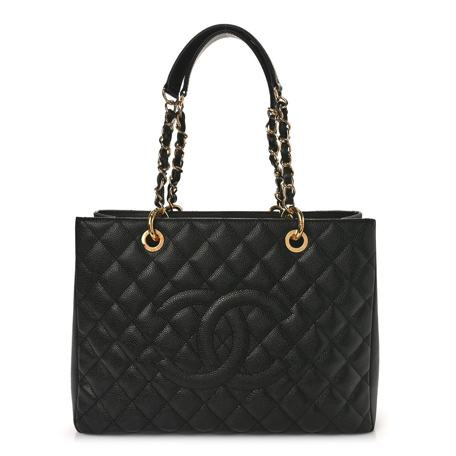 Chanel Caviar Quilted Grand Shopping Tote GST Black 1 of 8