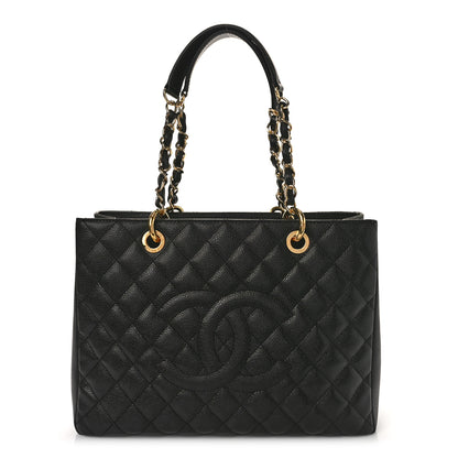 Chanel Caviar Quilted Grand Shopping Tote GST Black 1 of 8