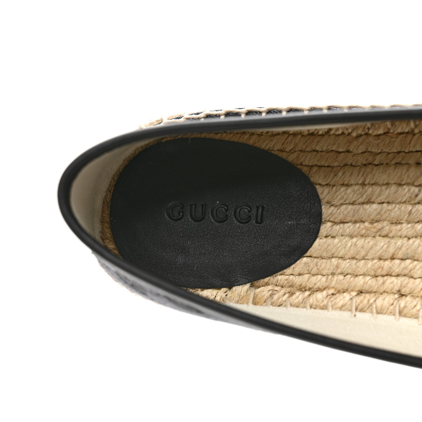 Monogram Espadrilles 36 36.5 Black