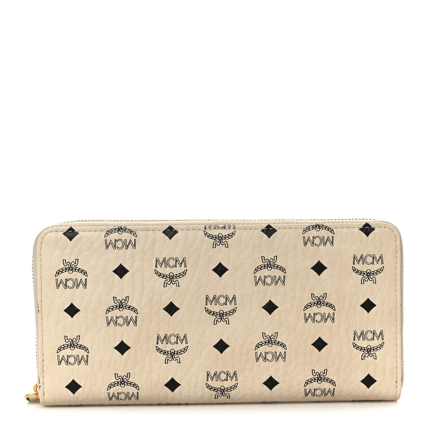 Visetos Large Zip Around Large Wallet Beige