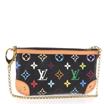 Louis Vuitton Monogram Multicolor Pochette Milla MM Black 3 of 7