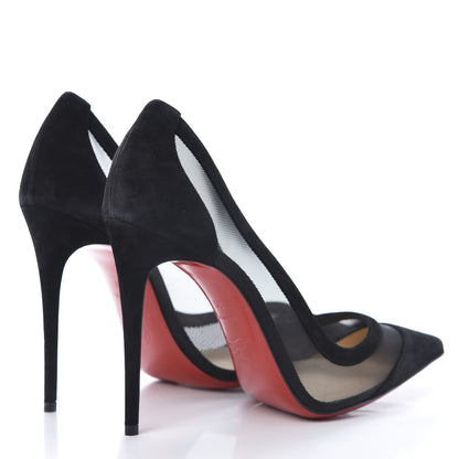 Christian Louboutin Veau Velours Rete Galativi 100 Pumps 39 Black 4 of 10