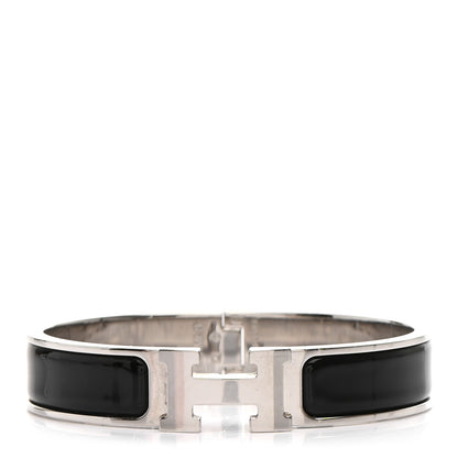 Hermes Enamel Narrow Clic Clac H Bracelet PM Black 1 of 5