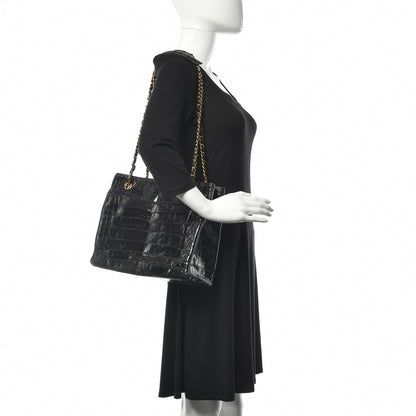 Chanel Alligator Tote Black 2 of 16