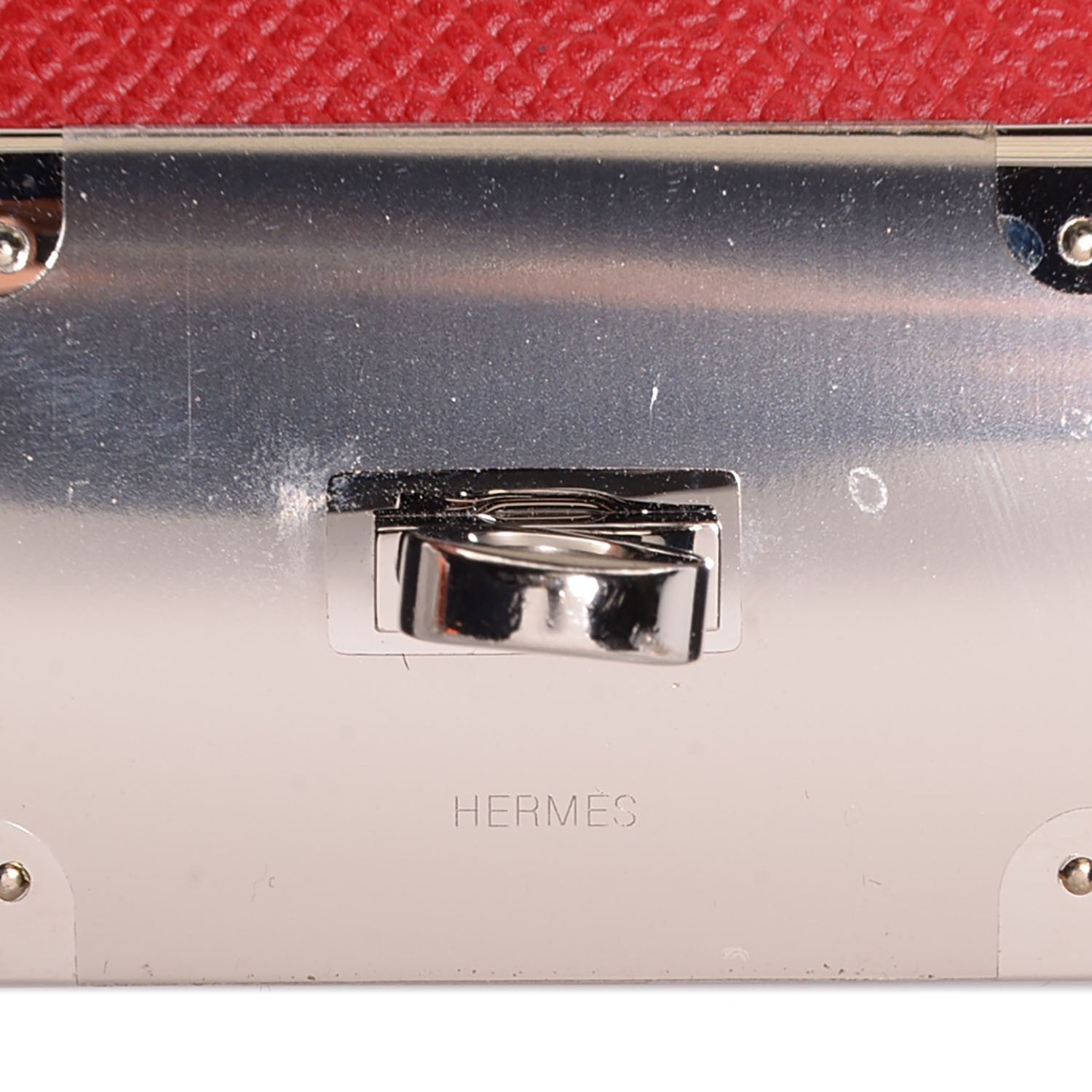 Hermes Epsom Extreme Bracelet Small Rouge Casaque 7 of 7