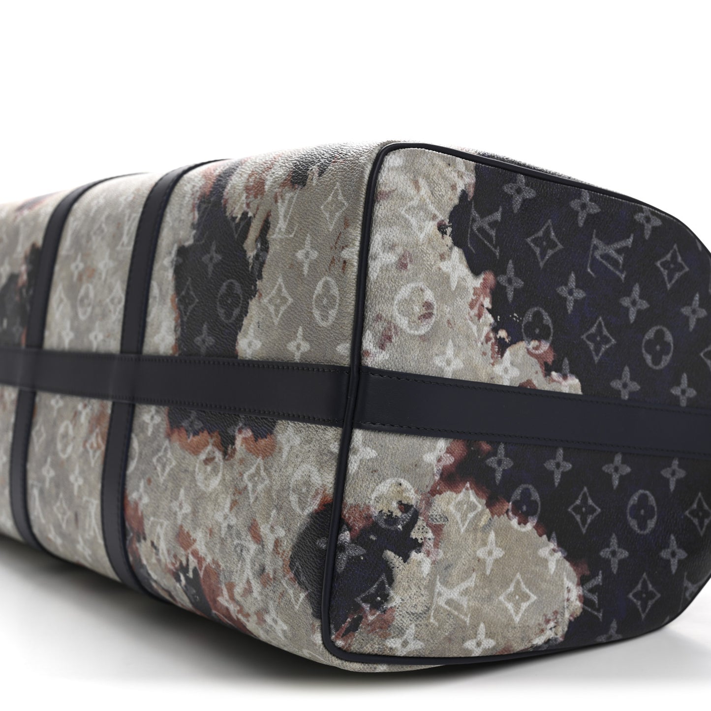 Monogram Bleach Keepall Bandouliere 50 Ink Blue