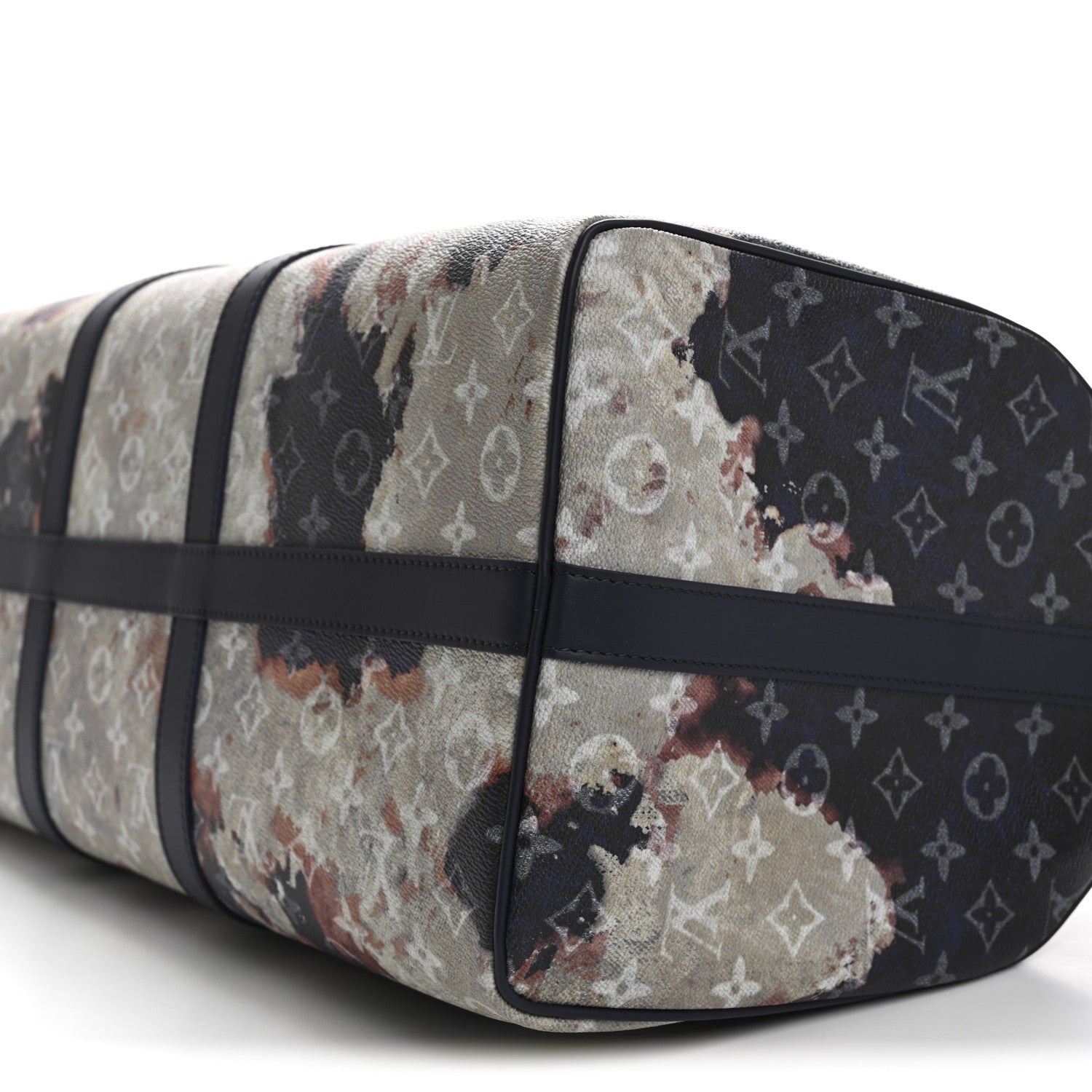 Louis Vuitton Monogram Bleach Keepall Bandouliere 50 Ink Blue 8 of 10