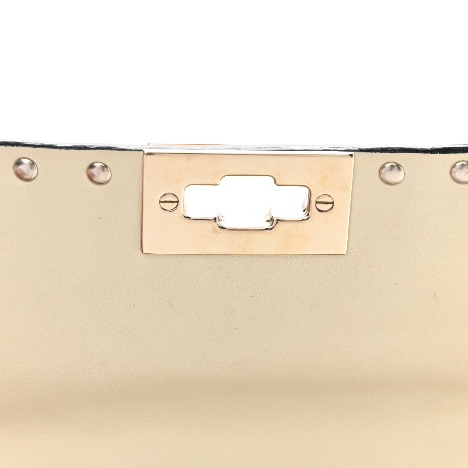 Valentino Garavani Nappa Medium Rockstud Spike Shoulder Bag Light Ivory 10 of 14