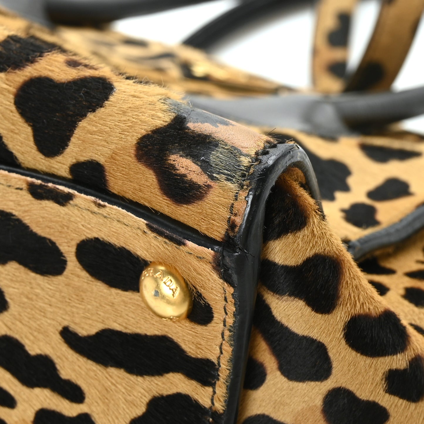 Cavallino Leopard Print Twin Pocket Tote