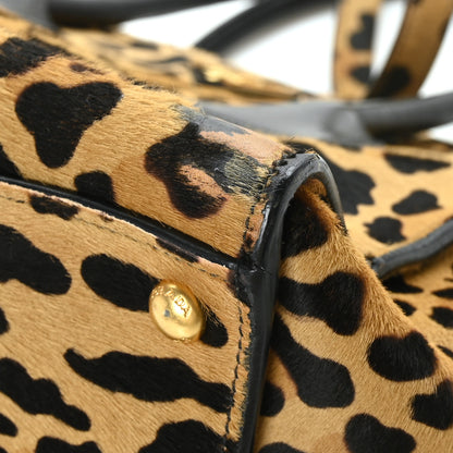 Prada Cavallino Leopard Print Twin Pocket Tote 8 of 10