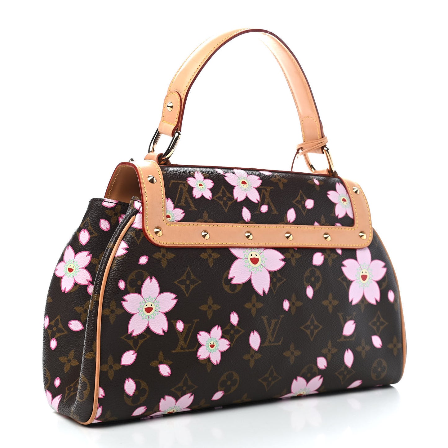Monogram Cherry Blossom Sac Retro Bag Brown