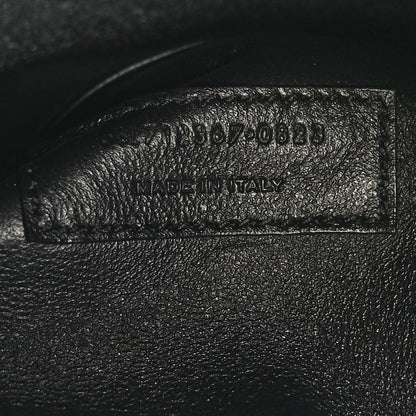 Saint Laurent Calfskin Crocodile Embossed Paris Mini Toy Shopper Tote Black 7 of 10
