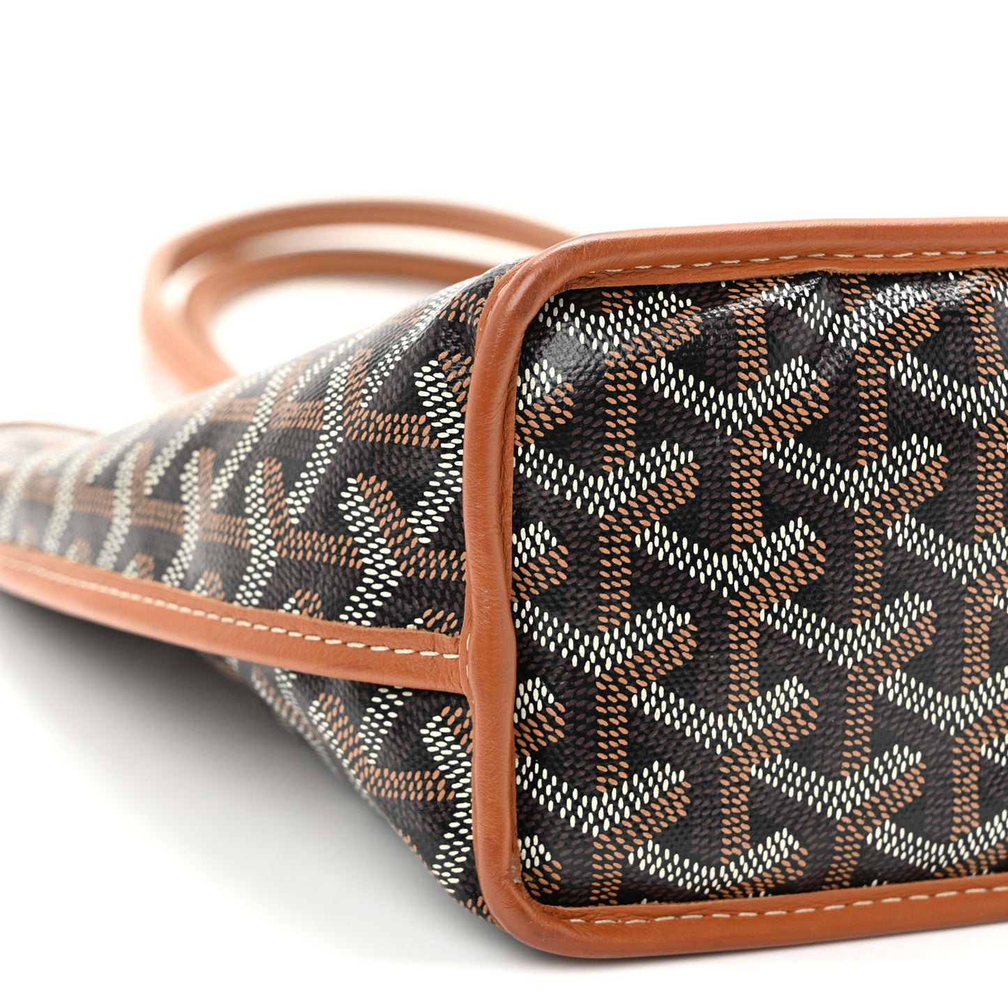 Goyardine Reversible Mini Anjou Black Gold