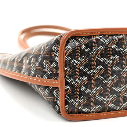 Goyard Goyardine Reversible Mini Anjou Black Gold 14 of 18