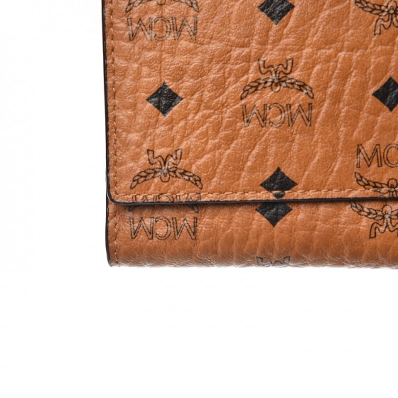 Visetos Continental Flap Wallet Cognac