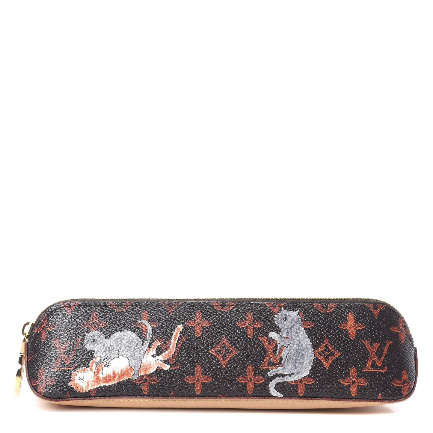 Catogram Elizabeth Pouch Orange Marron