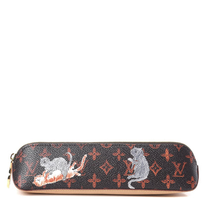 Louis Vuitton Catogram Elizabeth Pouch Orange Marron 1 of 5