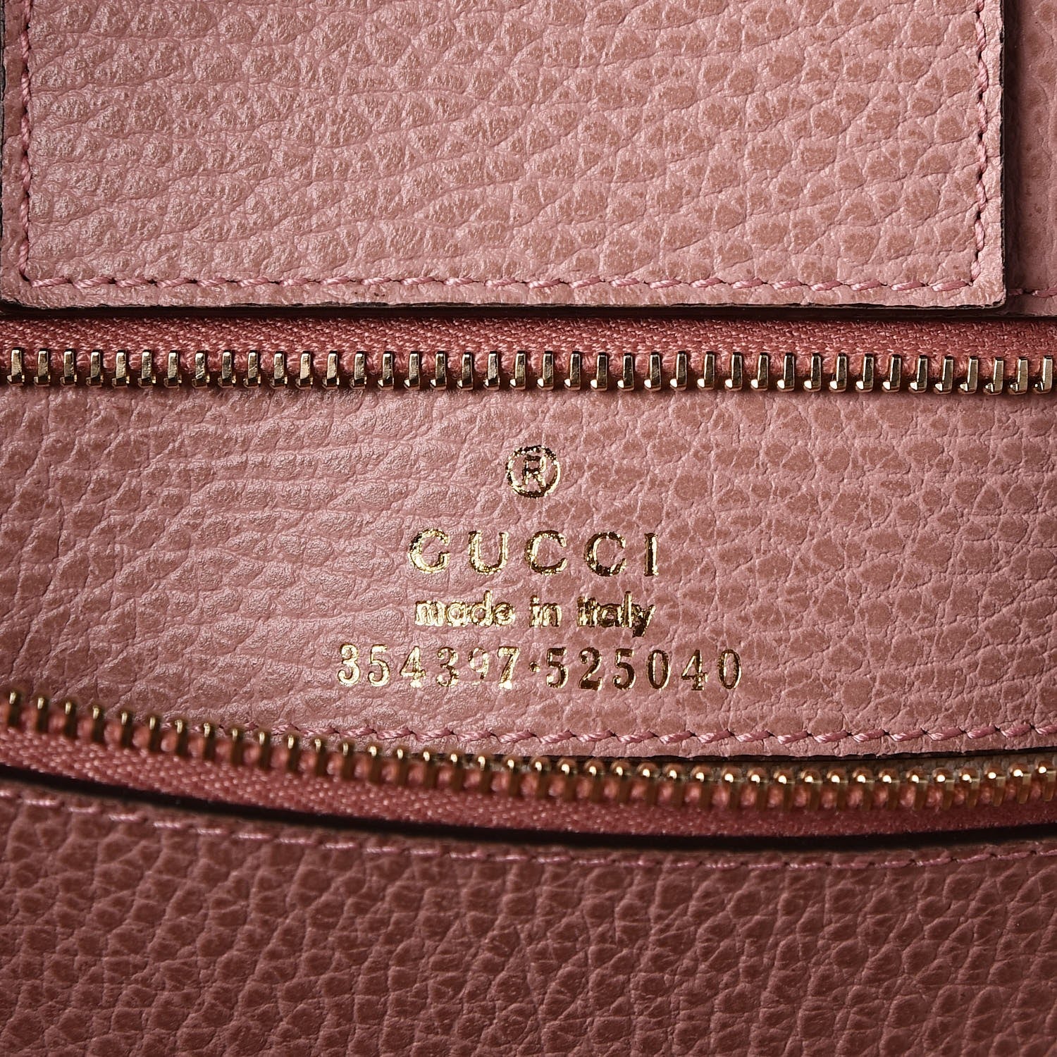 Gucci Dollar Calfskin Medium Swing Tote Grey Field Soft Pink 6 of 8