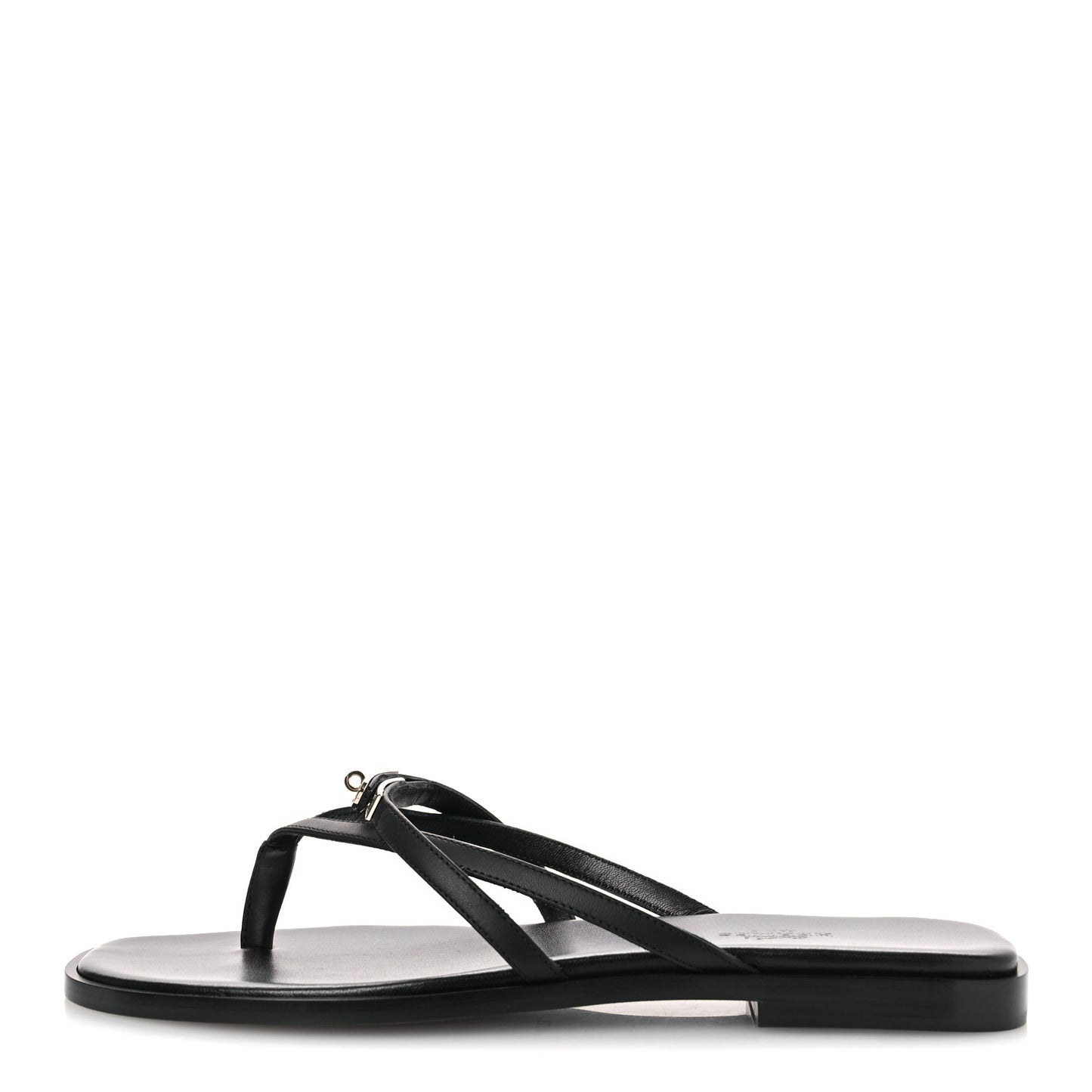 Calfskin Miss Sandals 39 Black