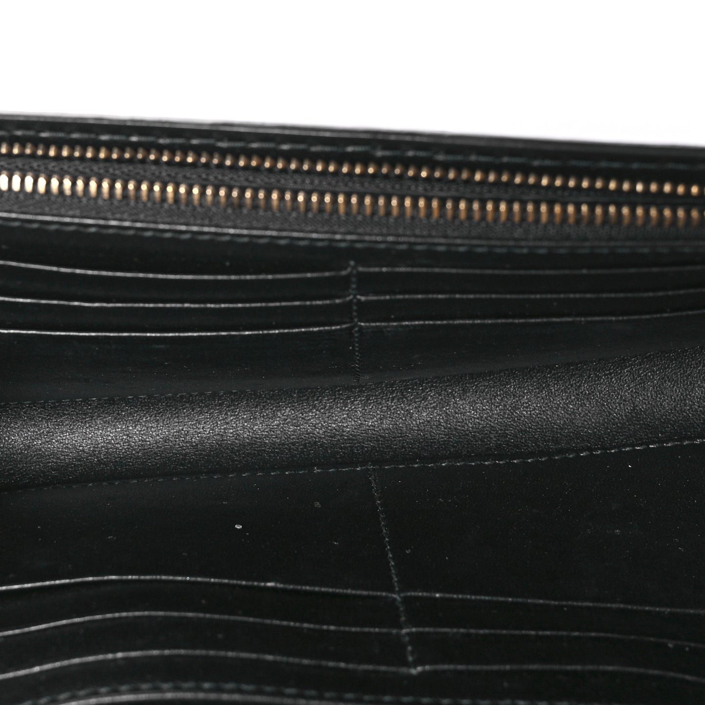 Canyon Grained Lambskin J'Adior Wallet On Chain Pouch Black